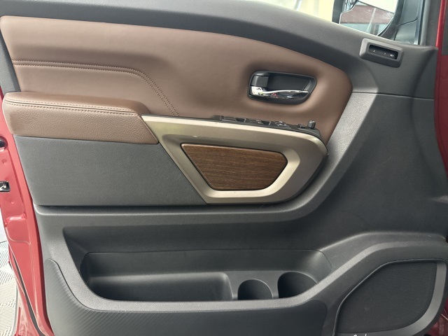 2023 Cardinal Red Metallic Nissan Titan Platinum Reserve 4X4 Truck