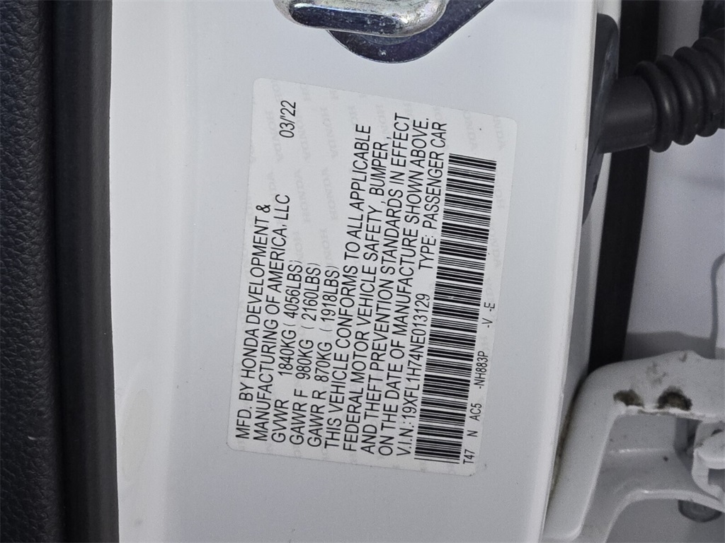 used 2022 Honda Civic car, priced at $20,718