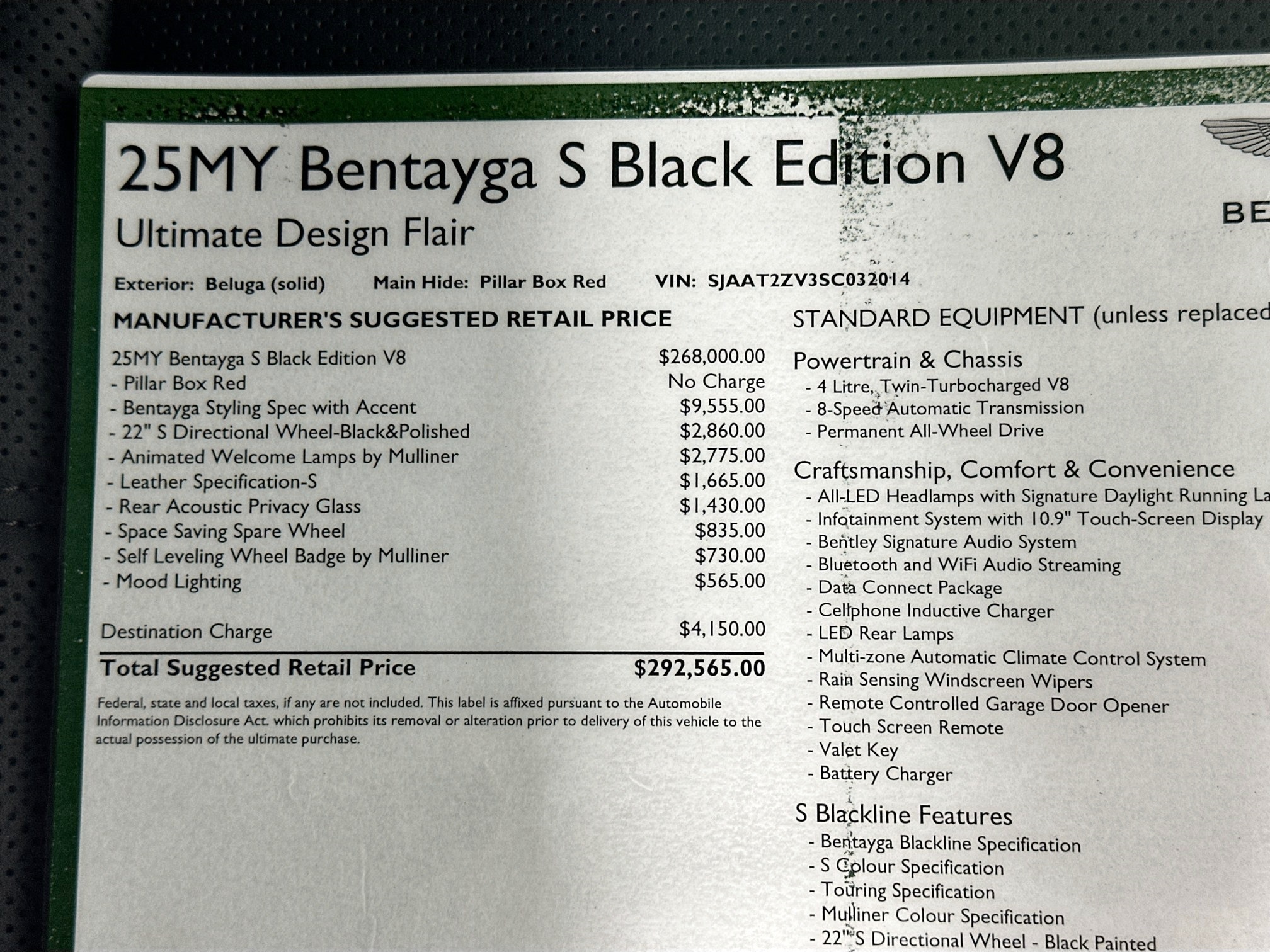 new 2025 Bentley Bentayga car