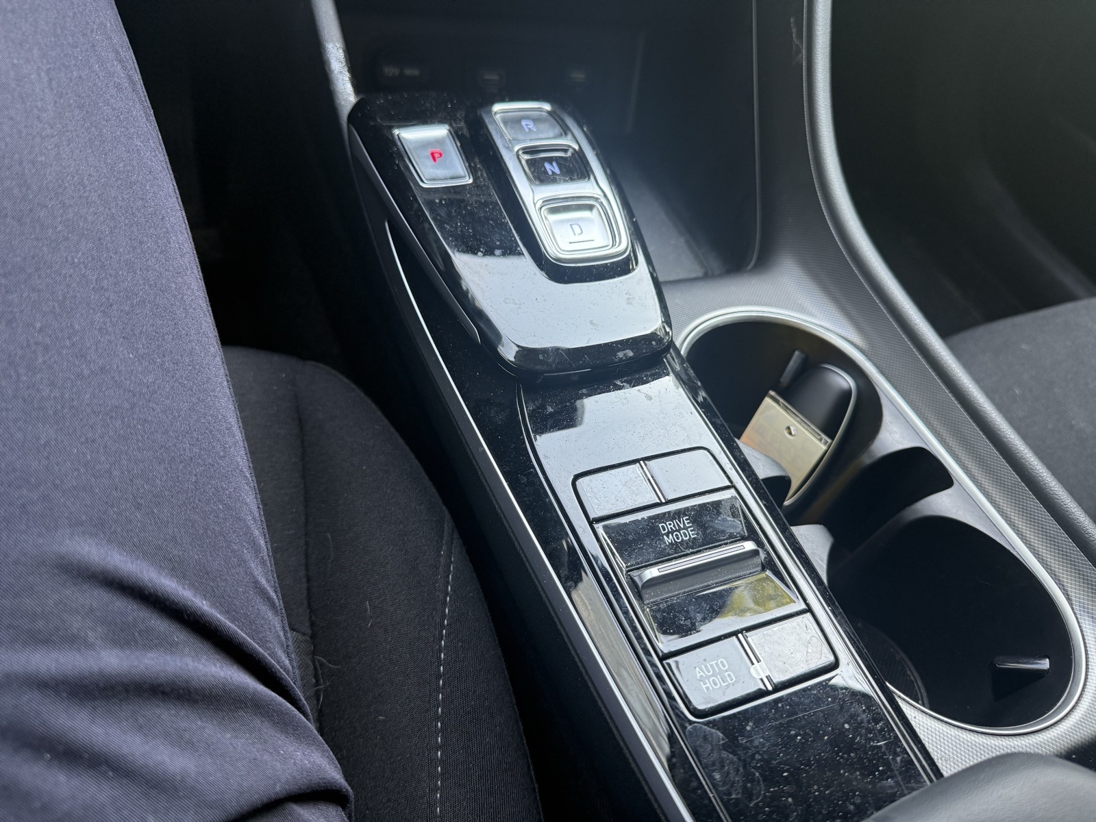 2023 Portofino Gray Hyundai Sonata Hybrid Blue FWD Sedan