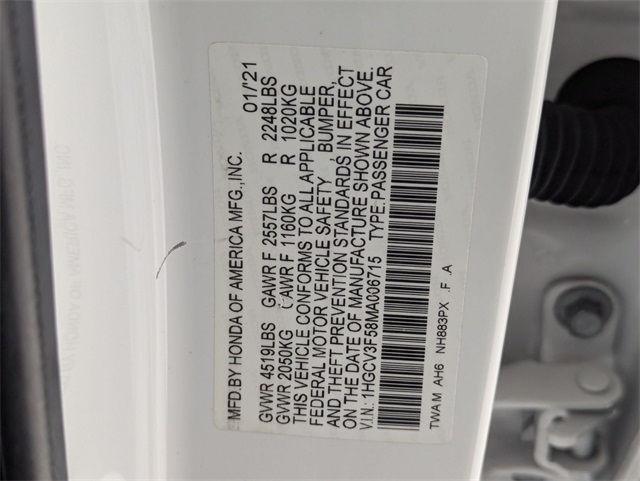 used 2021 Honda Accord Hybrid car, priced at $18,981