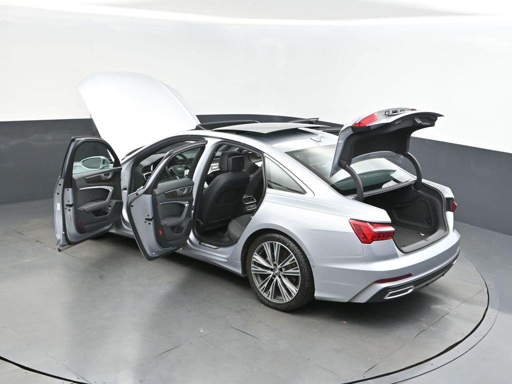 2019 Florett Silver Metallic Audi A6 3.0T Premium Plus AWD Sedan