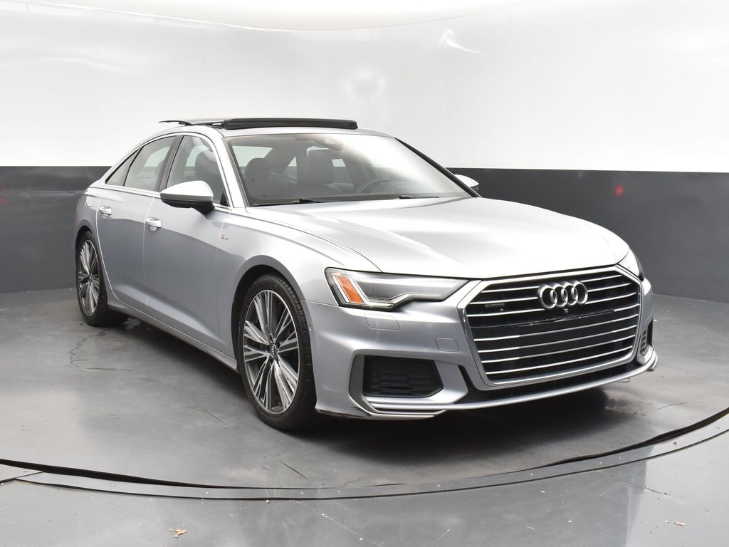 2019 Florett Silver Metallic Audi A6 3.0T Premium Plus AWD Sedan