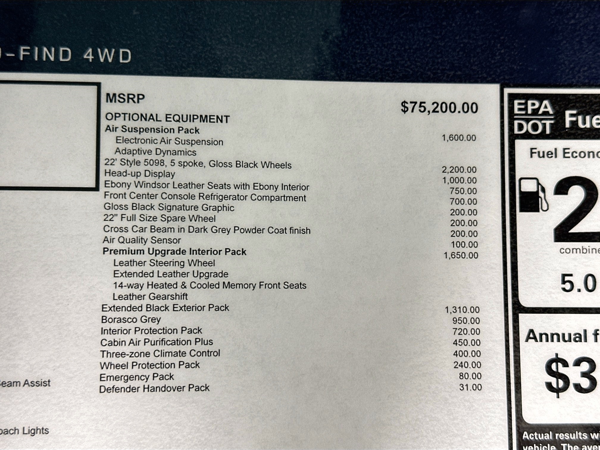 new 2026 Land Rover Defender 110 car, priced at $89,831