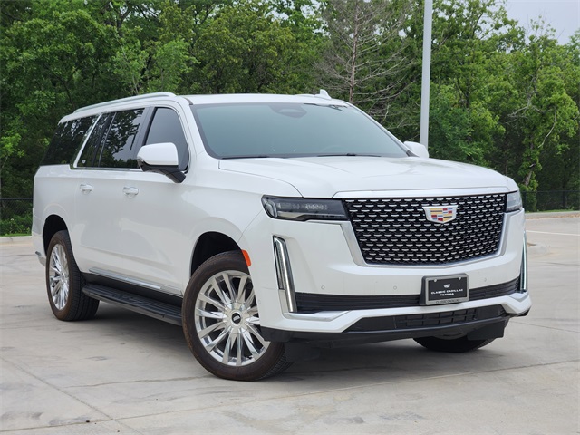 2023 Crystal White Tricoat Cadillac Escalade ESV Premium 4X4 SUV