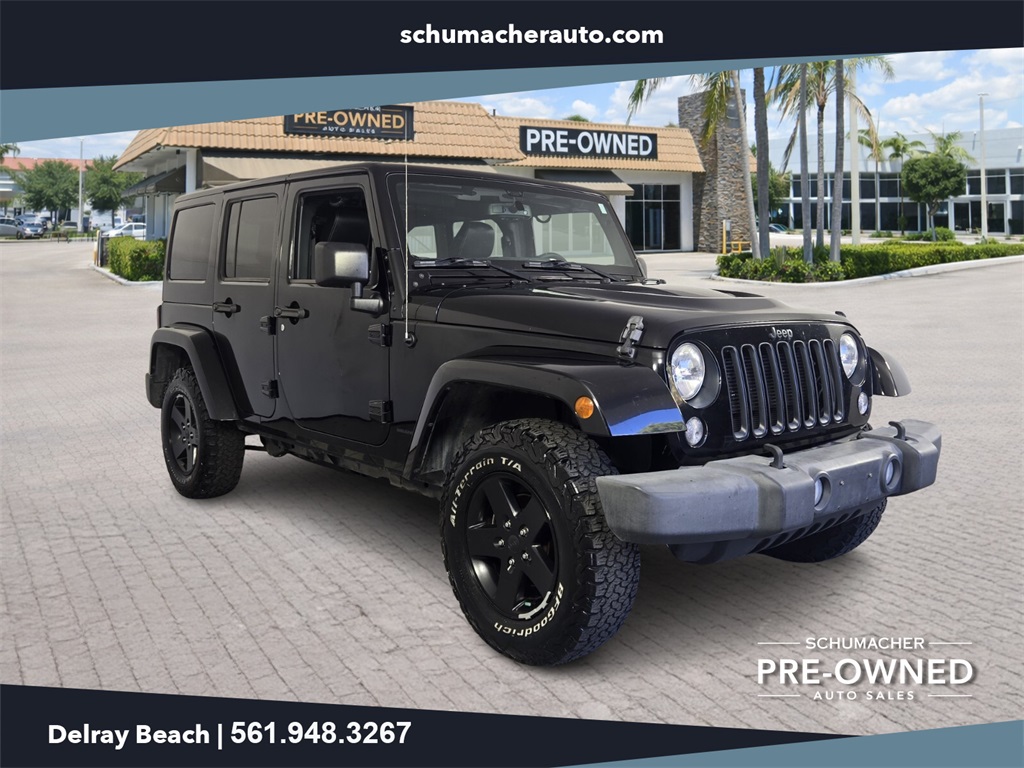 used 2015 Jeep Wrangler car, priced at $16,248