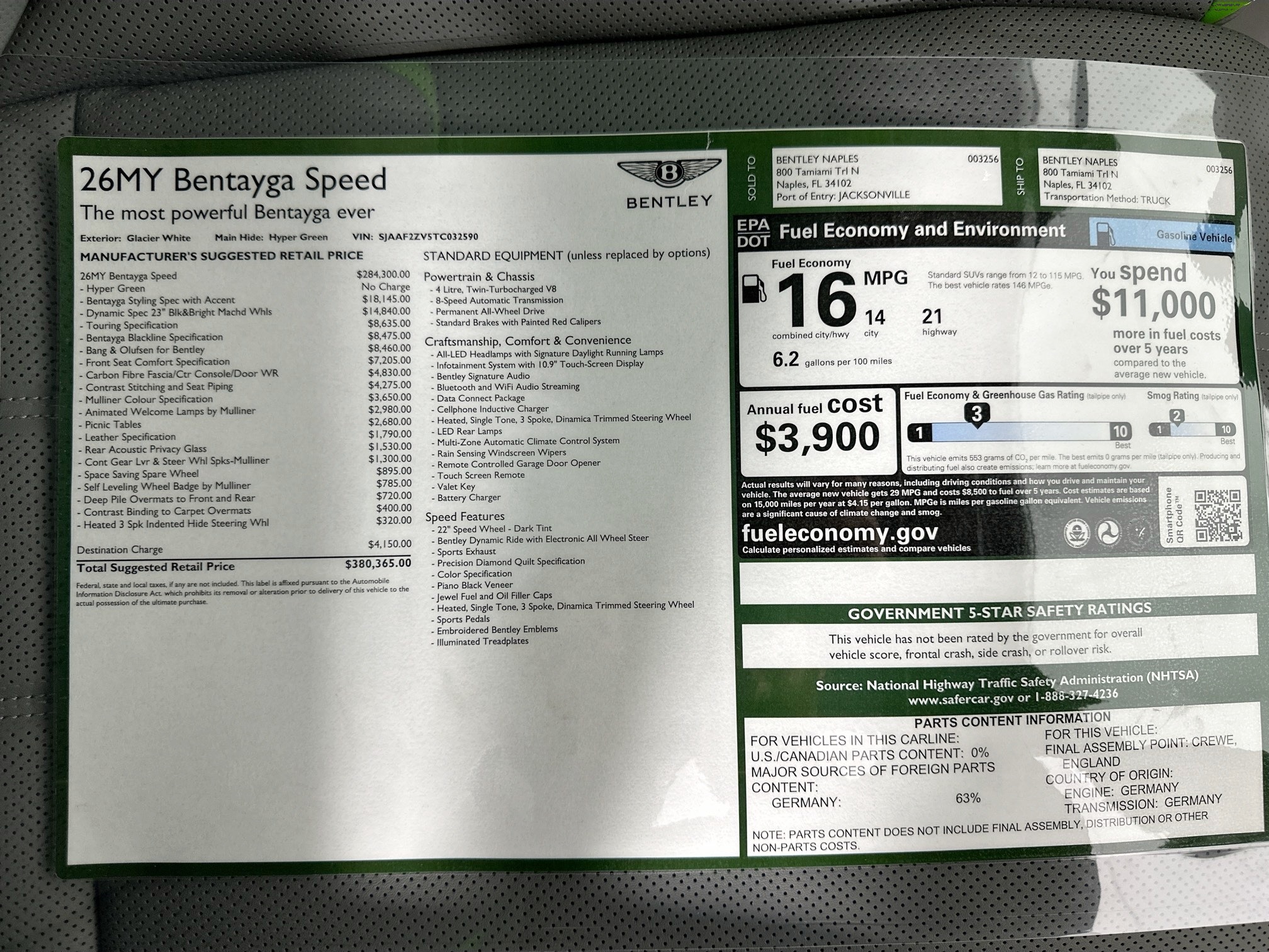 new 2026 Bentley Bentayga car