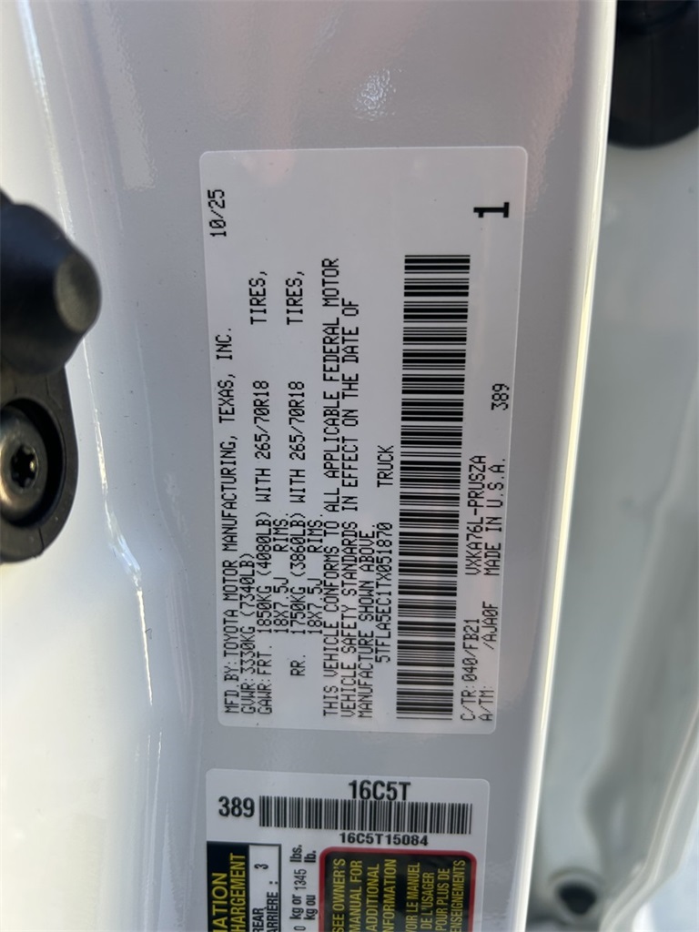 New 2026 Toyota Tundra Truck