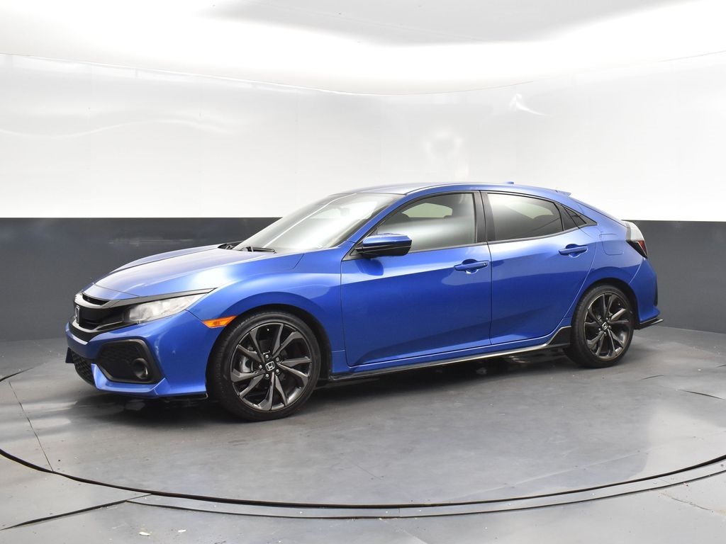 2019 Blue Honda Civic Hatchback Sport FWD Hatchback