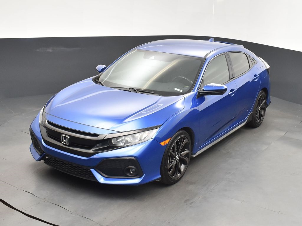 2019 Blue Honda Civic Hatchback Sport FWD Hatchback