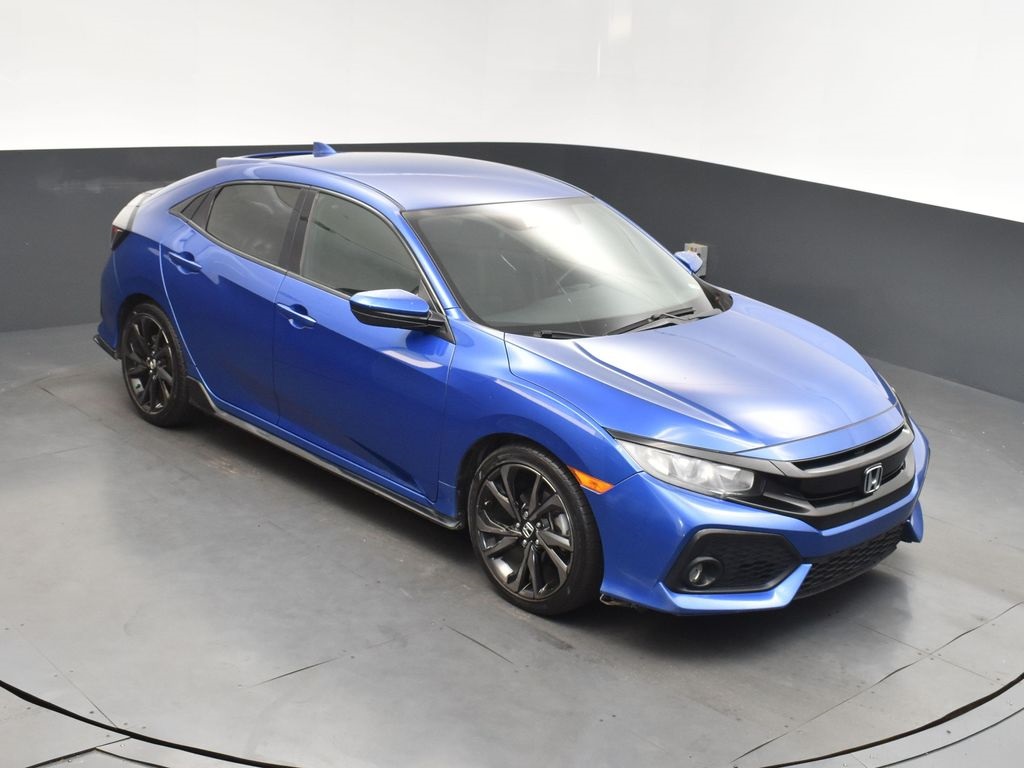 2019 Blue Honda Civic Hatchback Sport FWD Hatchback