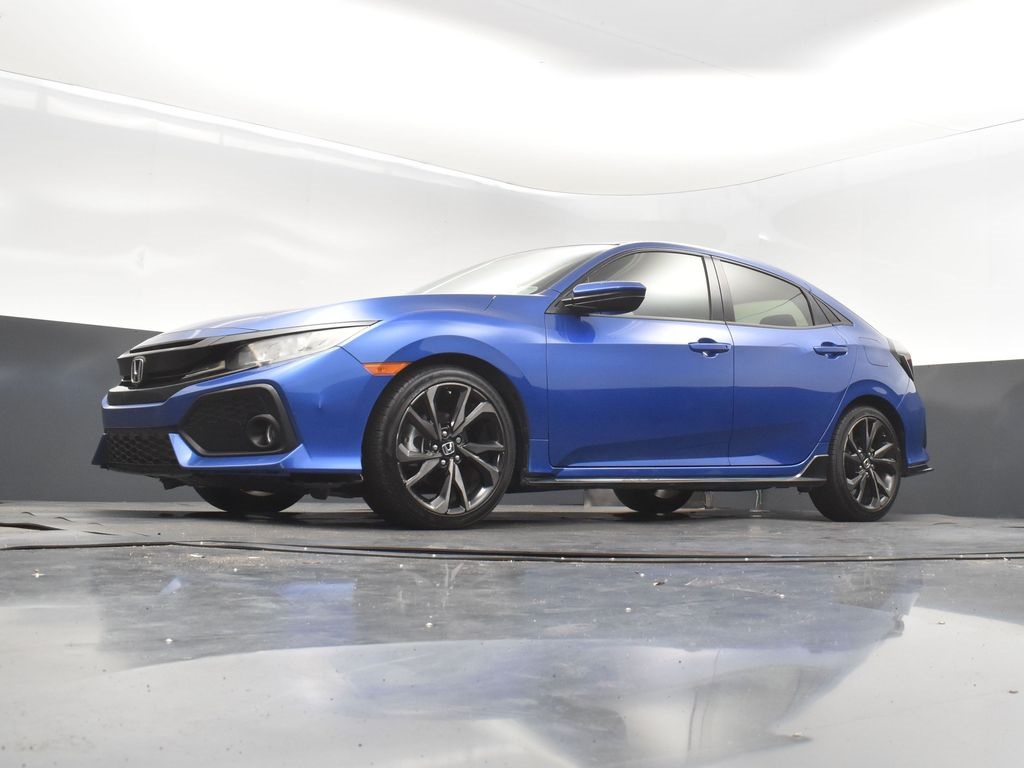 2019 Blue Honda Civic Hatchback Sport FWD Hatchback