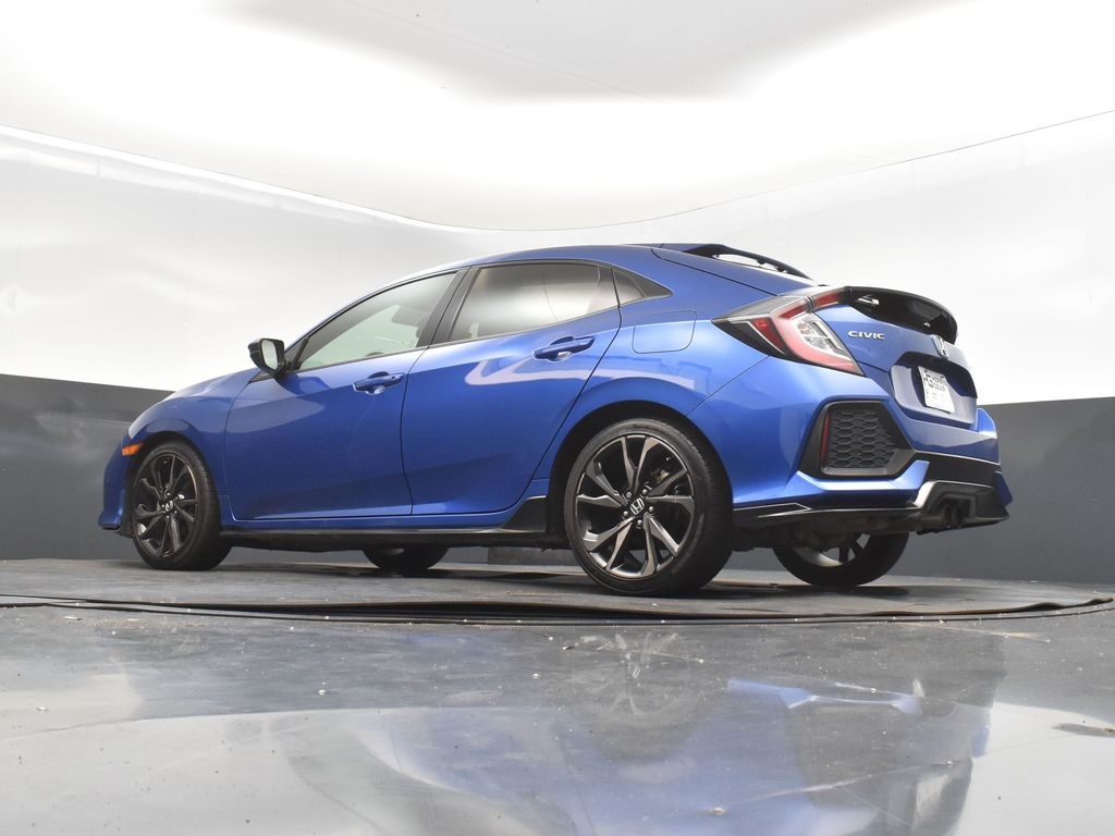 2019 Blue Honda Civic Hatchback Sport FWD Hatchback