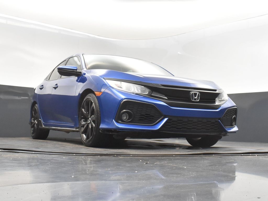 2019 Blue Honda Civic Hatchback Sport FWD Hatchback
