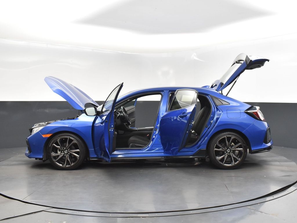 2019 Blue Honda Civic Hatchback Sport FWD Hatchback