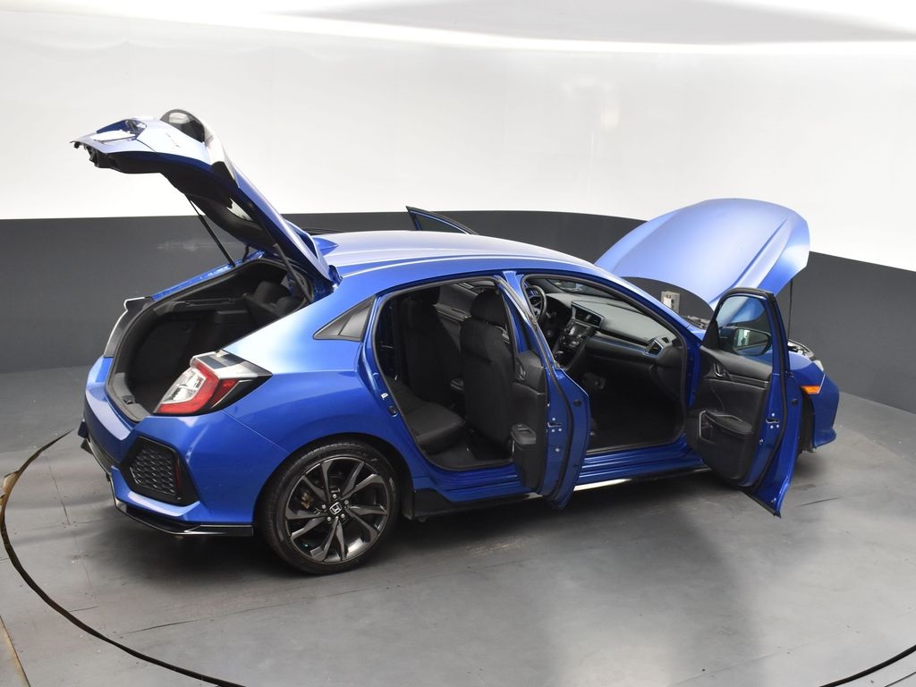 2019 Blue Honda Civic Hatchback Sport FWD Hatchback
