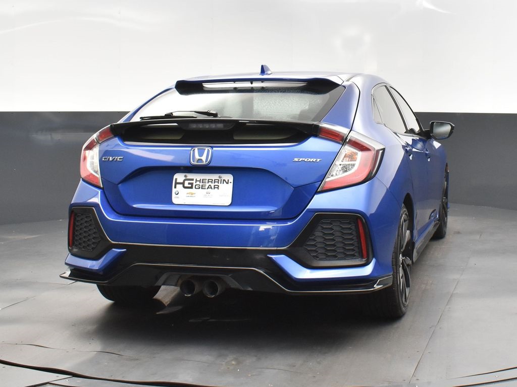 2019 Blue Honda Civic Hatchback Sport FWD Hatchback