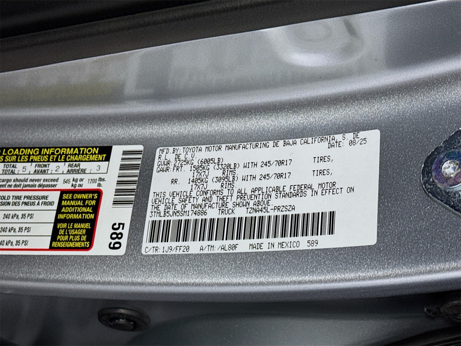 2025 Toyota Tacoma SR5 Double Cab photo 16