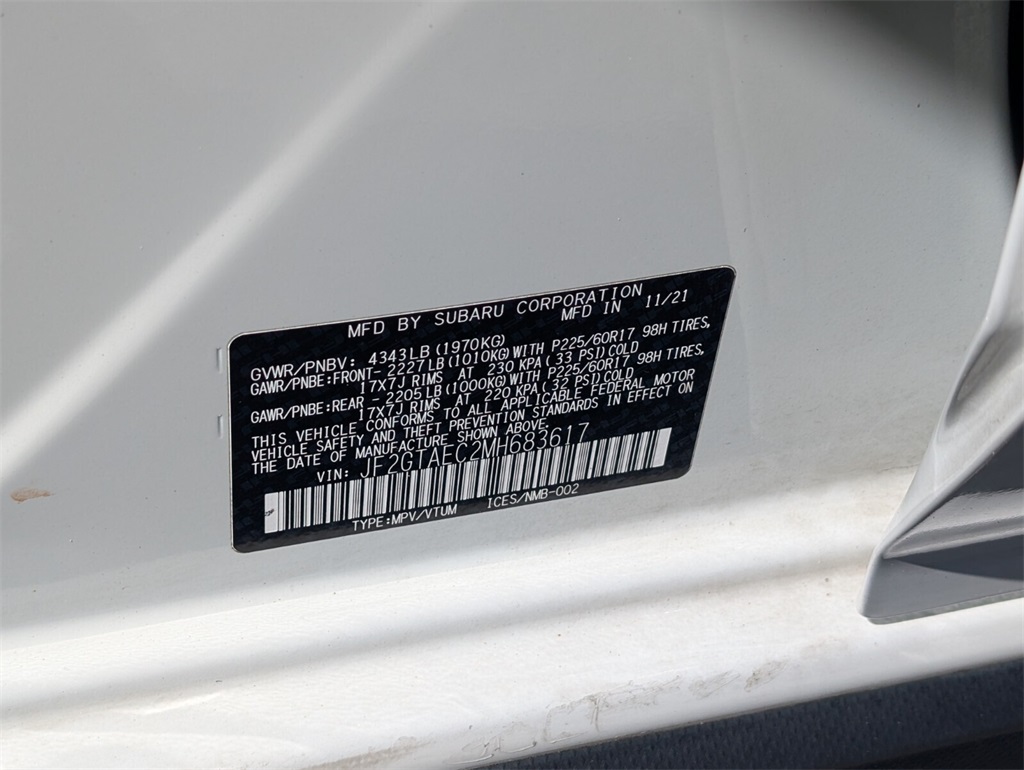 used 2021 Subaru Crosstrek car, priced at $16,888