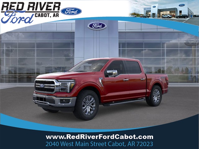 2025 Rapid Red Metallic Tinted Clearcoat Ford F-150 Lariat Truck