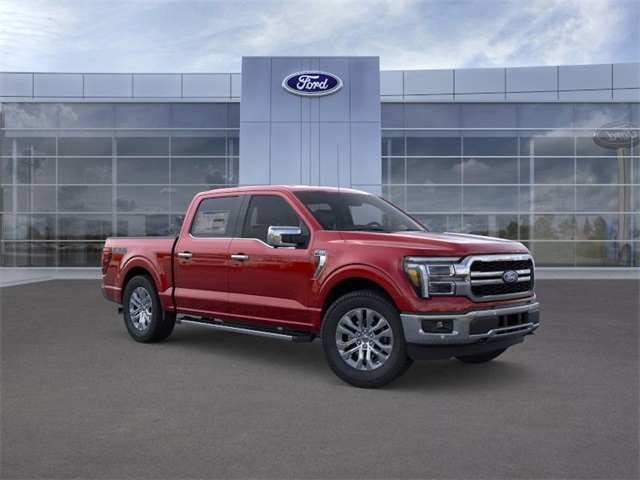2025 Rapid Red Metallic Tinted Clearcoat Ford F-150 Lariat 4X4 Truck