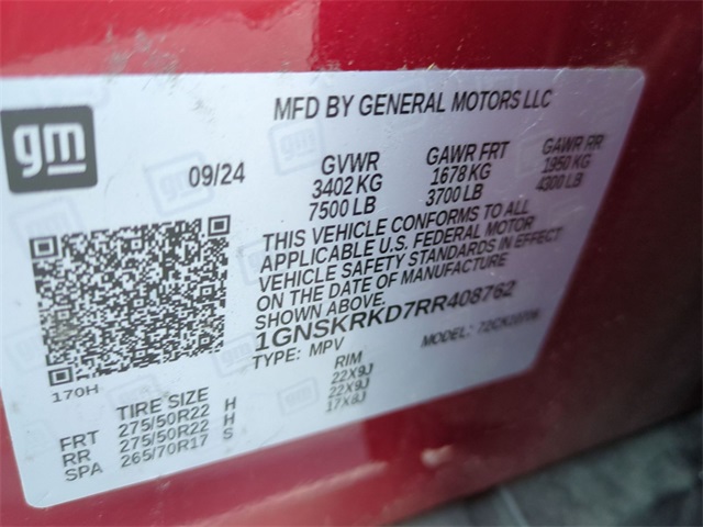 used 2024 Chevrolet Tahoe car, priced at $63,491