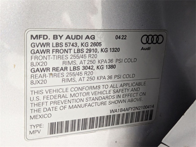used 2022 Audi SQ5 car, priced at $37,981