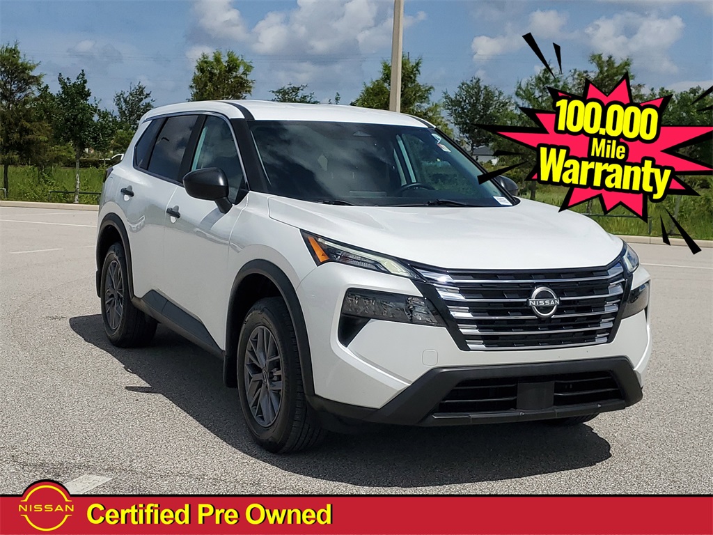 2024 Everest White Pearl Nissan Rogue S SUV