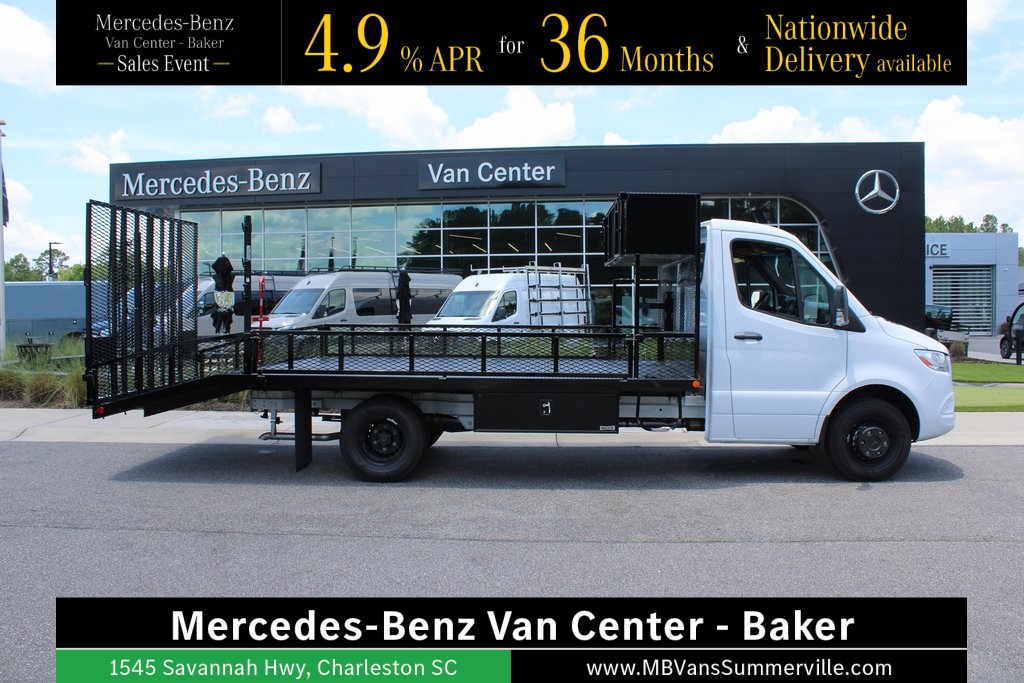 New 2024 Mercedes-Benz Sprinter 4500 Regular Cab Standard Roof DRW RWD Knapheide Dovetail Landscape for sale #MV1339 - photo 1