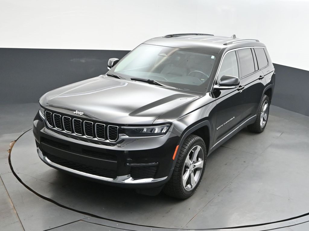 2021 Diamond Black Crystal Pearlcoat Jeep Grand Cherokee L Limited 4X4 SUV