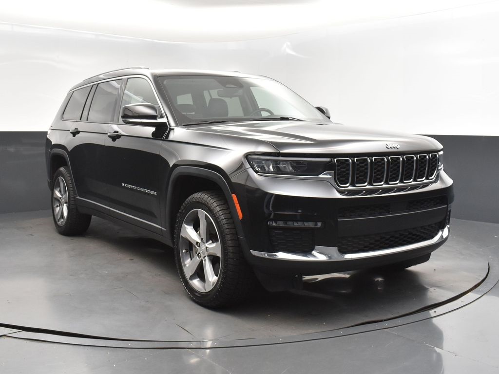 2021 Diamond Black Crystal Pearlcoat Jeep Grand Cherokee L Limited 4X4 SUV