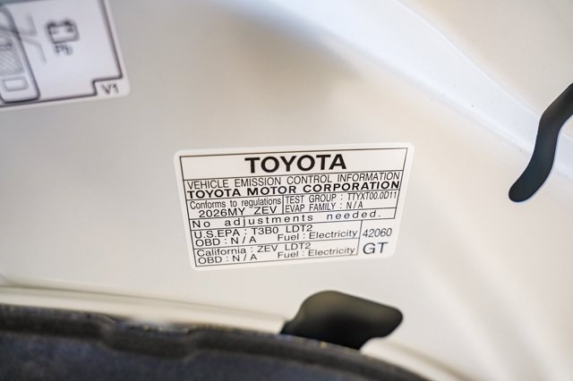 new 2026 Toyota bZ car, priced at $36,178