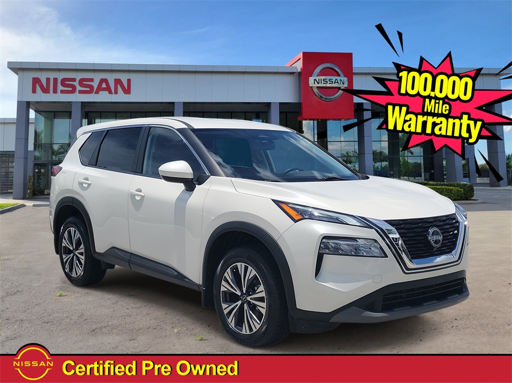 2023 Pearl White Tricoat Nissan Rogue SV SUV