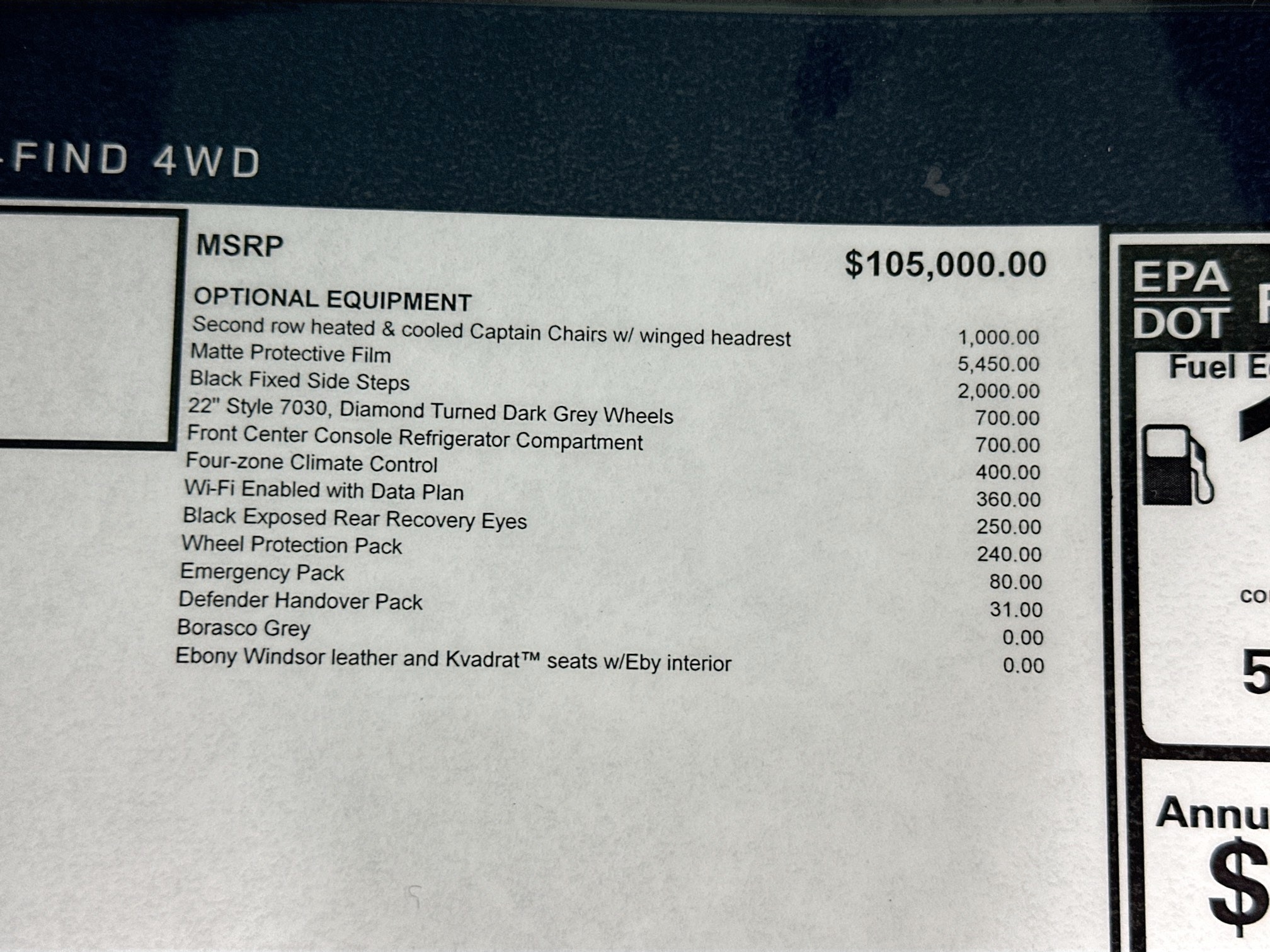 new 2026 Land Rover Defender 130 car, priced at $118,061