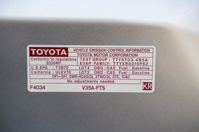 new 2026 Toyota Tundra car, priced at $48,353