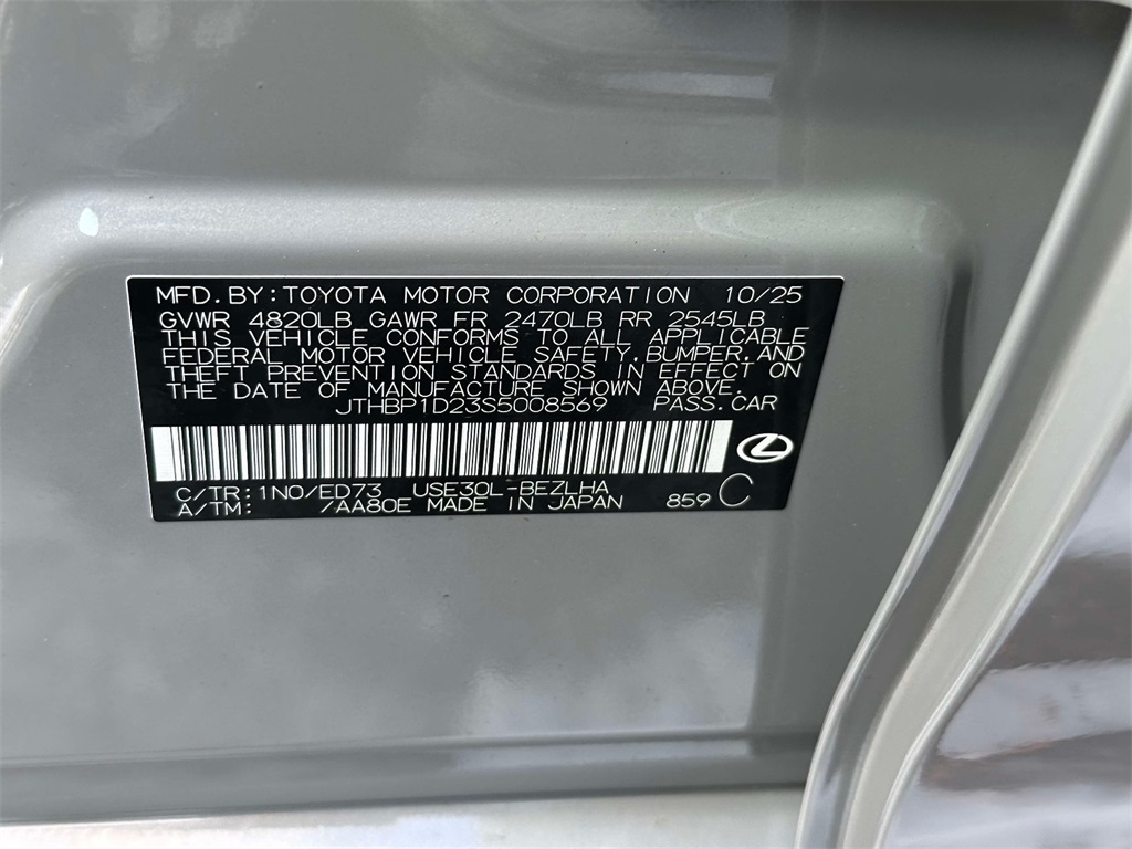 new 2025 Lexus IS car, priced at $71,495