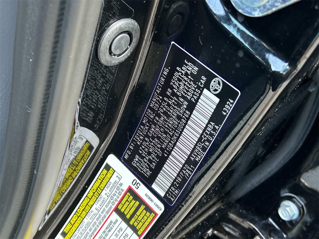 2025 Midnight Black Metallic Toyota Camry LE AWD Sedan