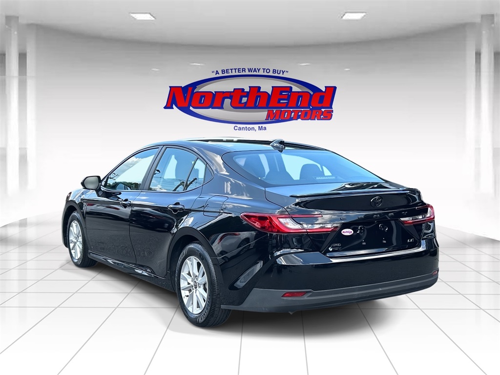 2025 Midnight Black Metallic Toyota Camry LE AWD Sedan