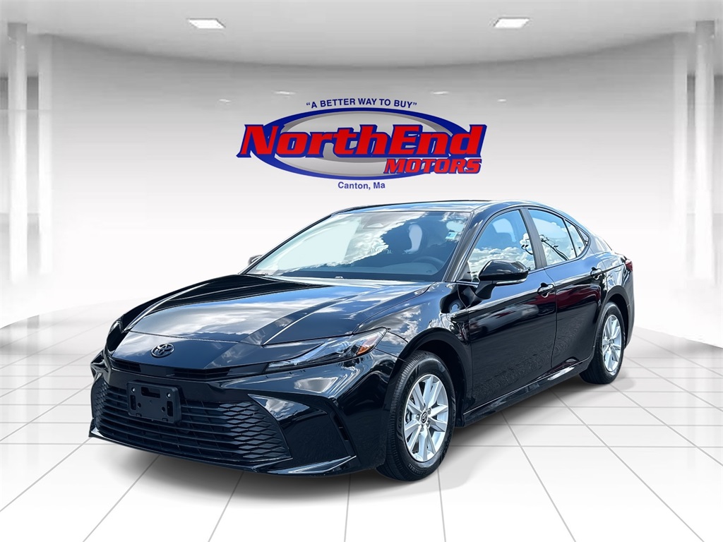 2025 Midnight Black Metallic Toyota Camry LE AWD Sedan