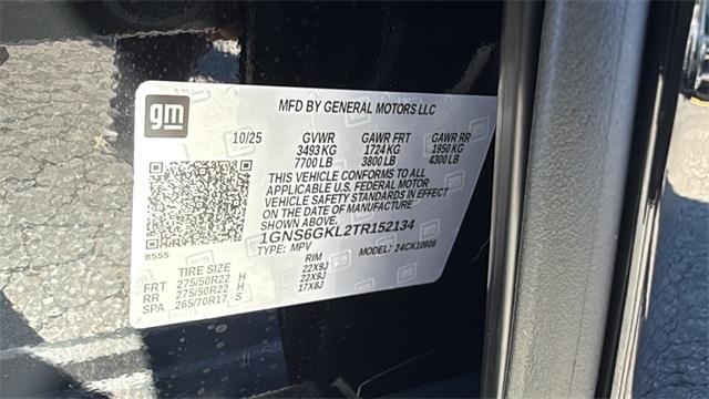 new 2026 Chevrolet Suburban car, priced at $96,185