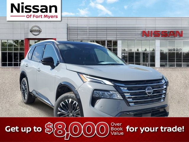 2025 Boulder Gray Pearl/Super Black Nissan Rogue Platinum SUV