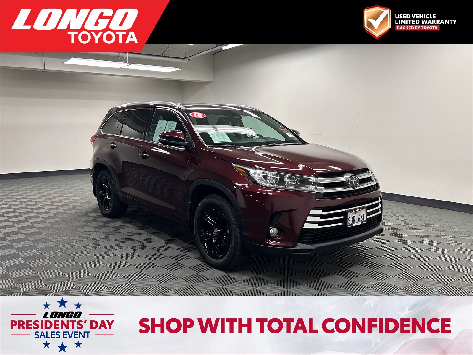 used 2018 Toyota Highlander car, priced at $18,788