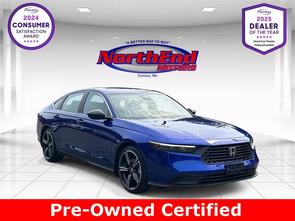2025 Canyon River Blue Metallic Honda Accord Hybrid Sport FWD Sedan