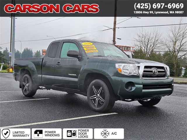 2010 Black Toyota Tacoma for Sale In Lynnwood WA - Everett WA - Seattle WA at Carson Cars Stock 36113 VIN 5TETX4CN8AZ715469