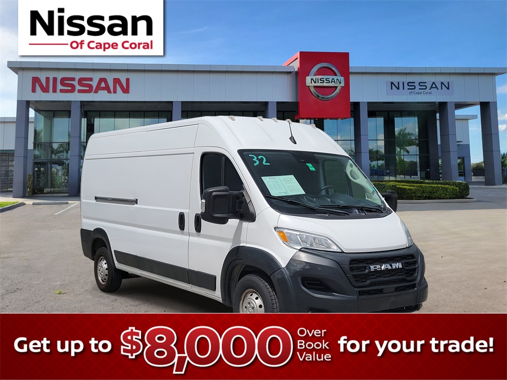 2023 Bright White Clearcoat Ram ProMaster Cargo Van High Roof Van