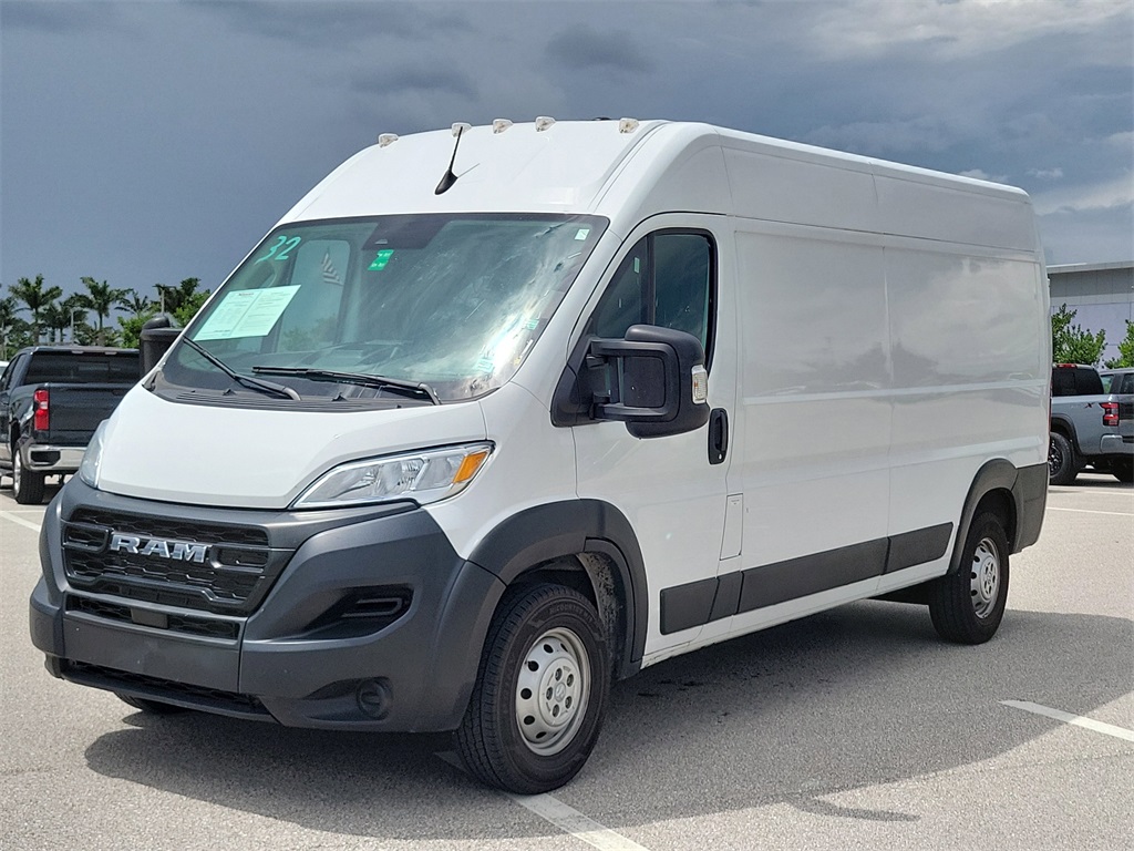 2023 Bright White Clearcoat Ram ProMaster Cargo Van High Roof FWD Van