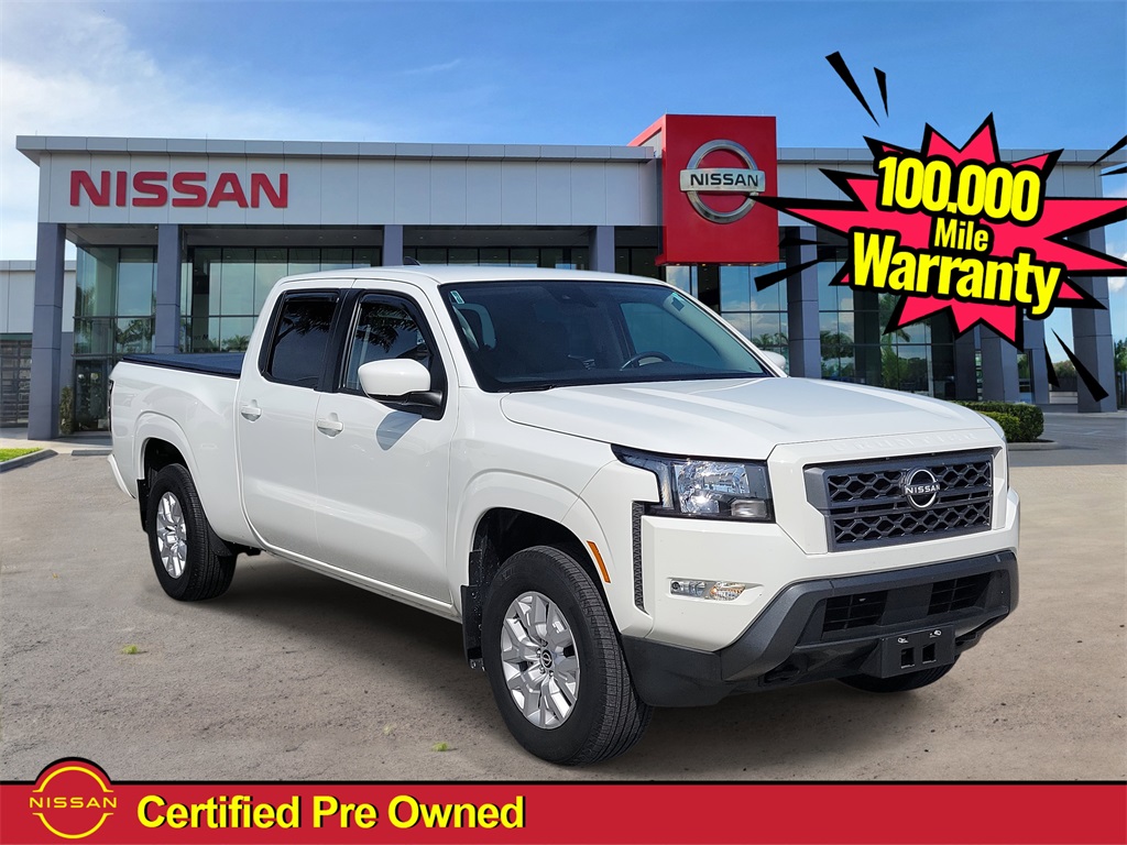 2022 Glacier White Nissan Frontier SV Truck