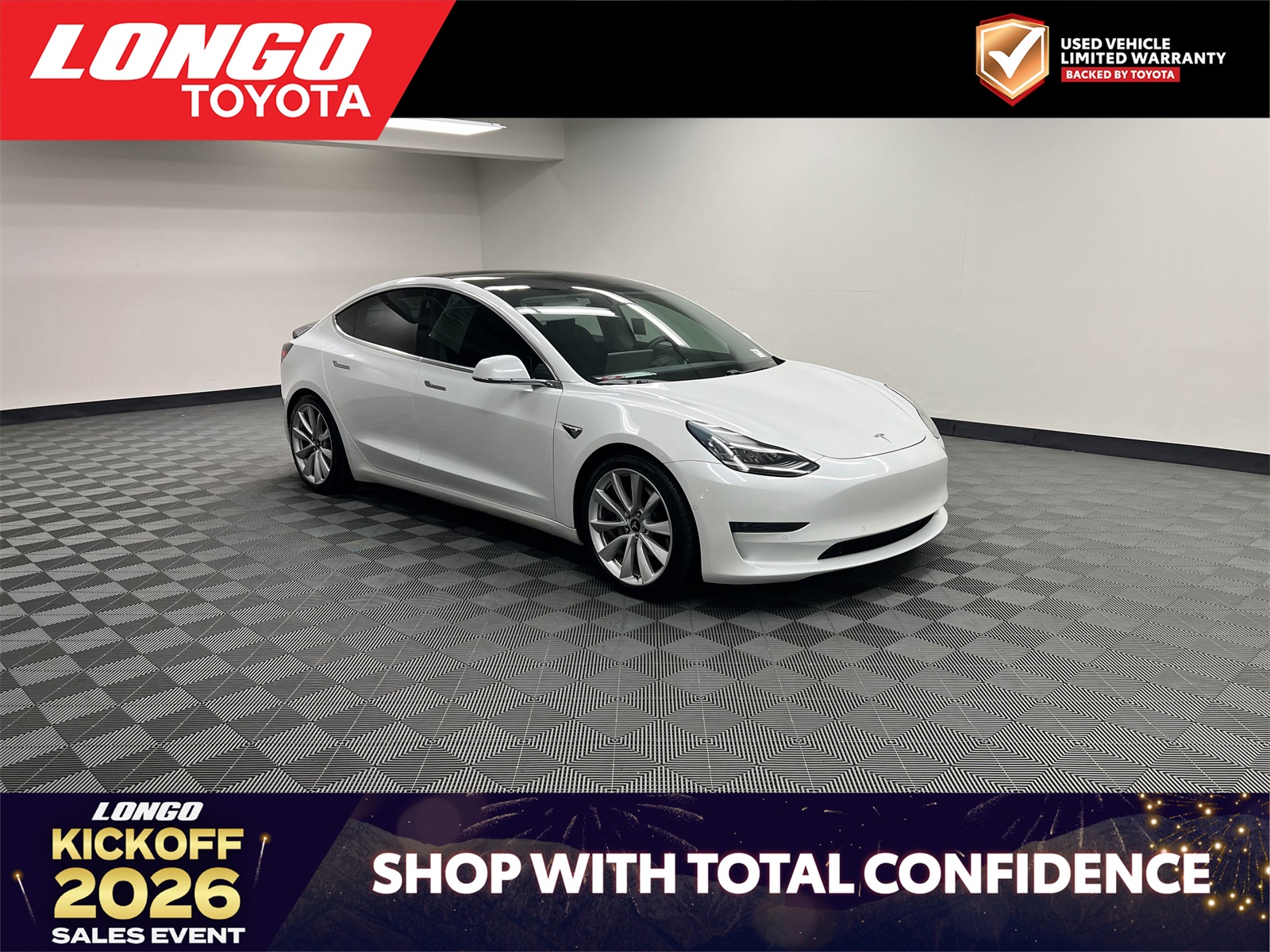 used 2019 Tesla Model 3 car, priced at $17,388