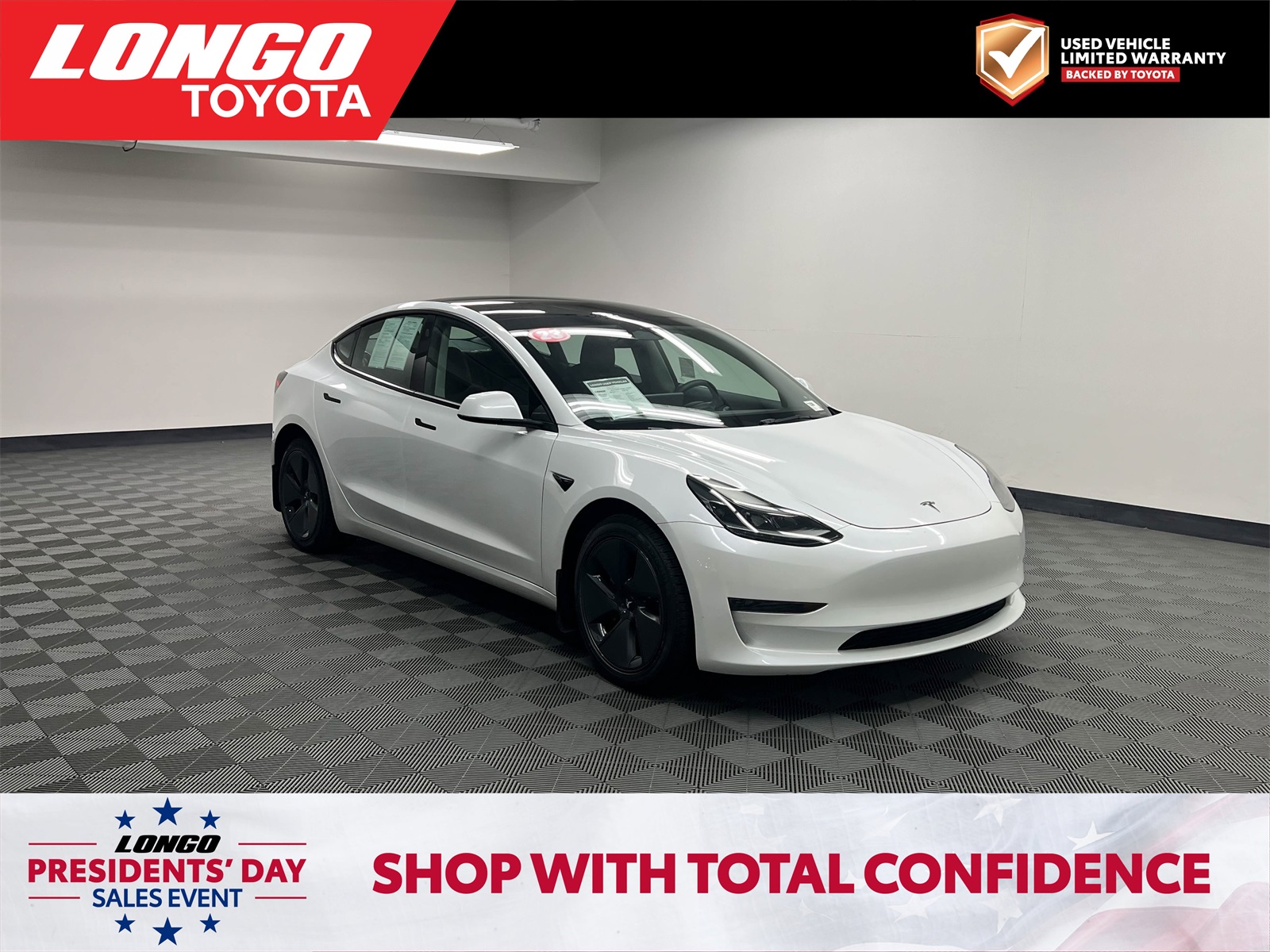 used 2023 Tesla Model 3 car, priced at $21,288