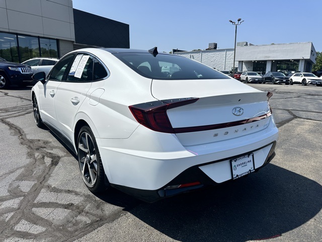 2022 Quartz White Hyundai Sonata SEL Plus FWD Sedan